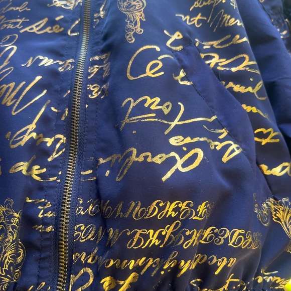 Vintage Mureli jump suite navy and gold jacket with pants - Picture 3 of 10